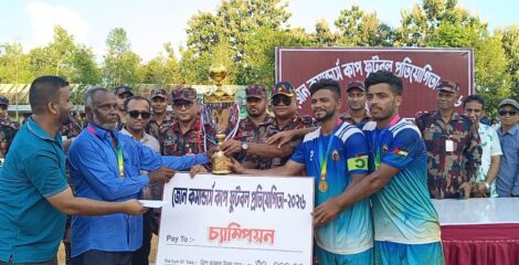 যুব সমাজ পরিবর্তন হলে সমাজ ও রাষ্ট্র পরিবর্তন হবে: লংগদুতে জোন কমান্ডার’স কাপ ফুটবল টুর্নামেন্টের ফাইনাল অনুষ্ঠিত