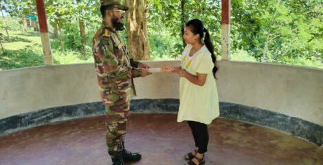 সুনীতা মারমার পাশে মহালছড়ি জোন, কলেজে ভর্তি ও শিক্ষা ব্যয়ে আর্থিক সহায়তা