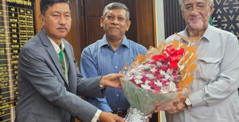 পার্বত্যমন্ত্রীর সাথে রাবিপ্রবি’র ভাইস-চ্যান্সেলরের সৌজন্য সাক্ষাৎ