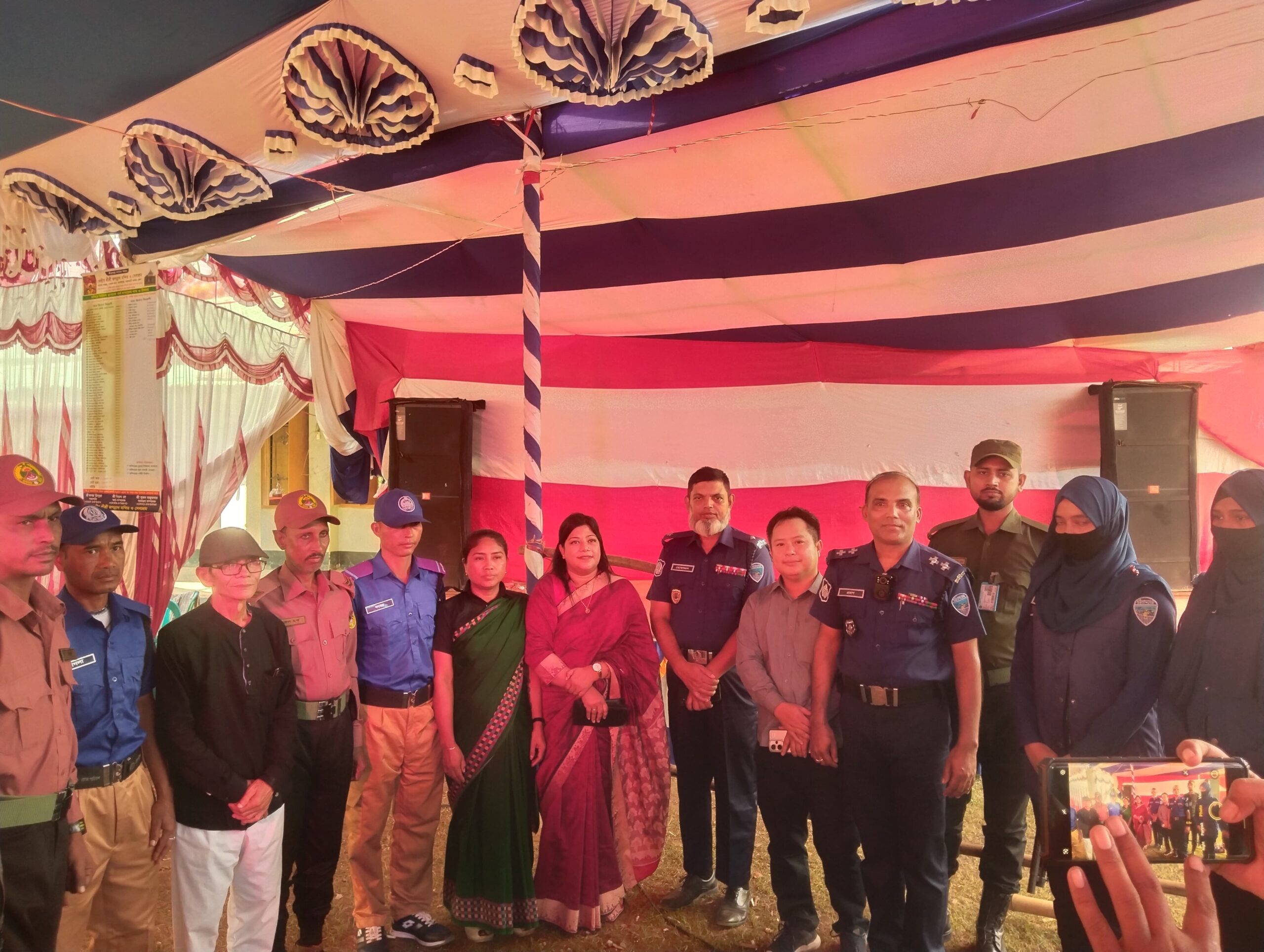 সাজেক মাচালং সেবাশ্রম মন্দির পরিদর্শন করেন বাঘাইছড়ির ইউএনও