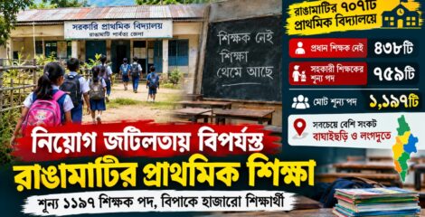 রাঙামাটিতে ৭০৭ প্রাথমিক বিদ্যালয়ে শিক্ষক সংকট