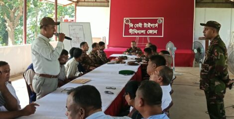 দীঘিনালা জোনে দূর্গাপুজায় নিরাপওা সংক্রান্ত মত বিনিময়