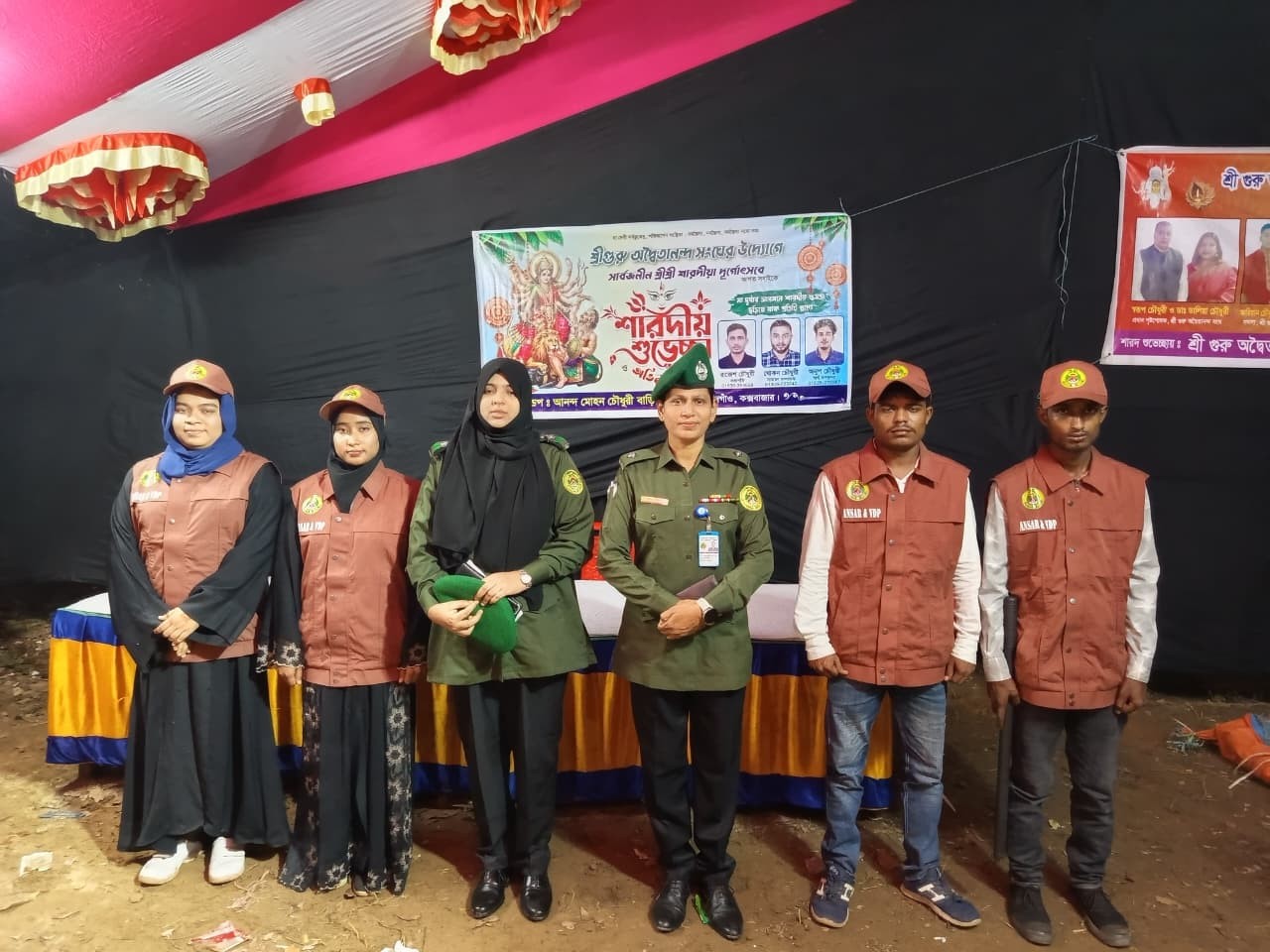 ঈদগাঁওয়ে দুর্গাপূজার নিরাপত্তায় ১৭ মন্ডপে আনসার-ভিডিপি